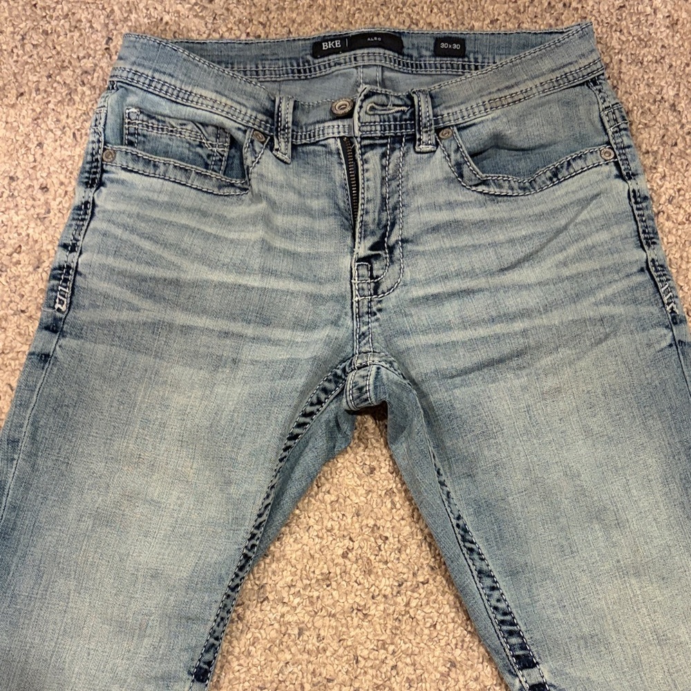 BKE Faded Blue Denim Jeans Alex 30x30
